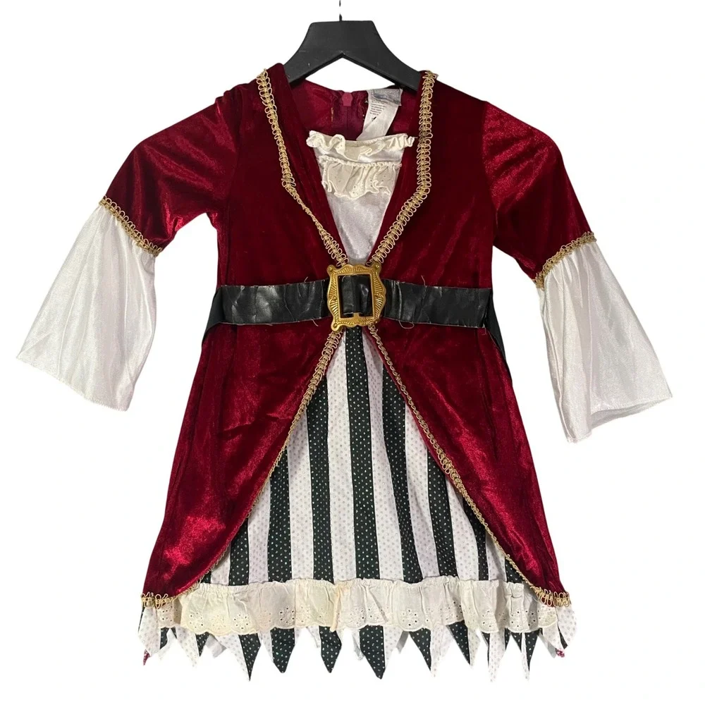Toddler Pirate Costume 3T 4T Disguise Too Cute To Spook Halloween Girl